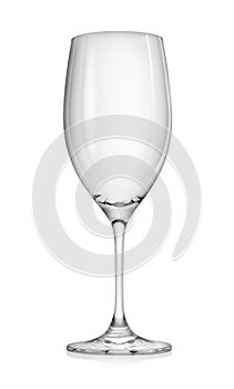 Empty wineglass