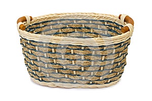 Empty wooden basket