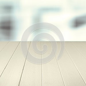 Empty wooden counter background