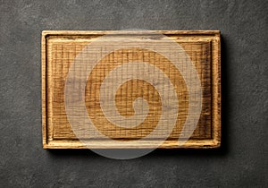 empty wooden cutting board