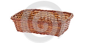 Empty wooden fruit or bread basket