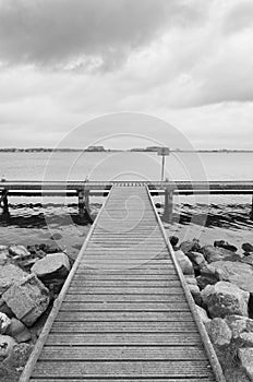 Empty pier photo