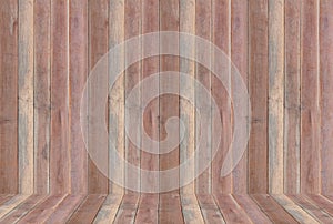 Empty wooden room background for displaying your products.