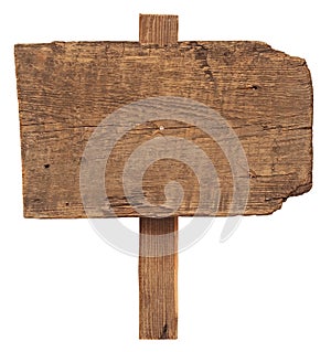 Empty wooden sign