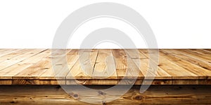 Empty wooden table background