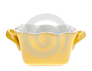 Empty Yellow Cooking Dish