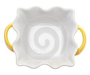 Empty Yellow Cooking Dish