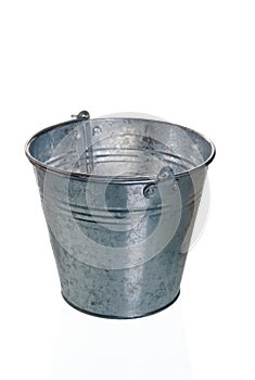 The empty zinced bucket