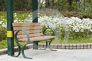 Bench in park
