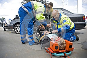 EMS team at work