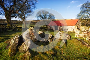 emsworthy barn dartmoor devon england uk