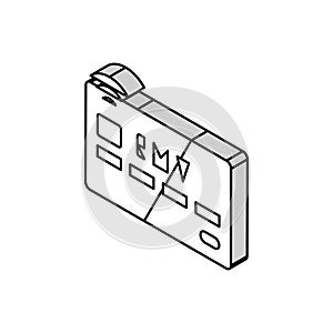 emv card bank payment isometric icon vector illustration photo