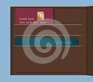 EMV chips have led to a redesign of some credit cards to a vertical or portrait format. Here is a mock generic credit card that is