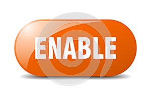 enable button. enable sign. key. push button.