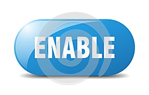 enable button. enable sign. key. push button.