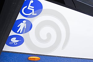 Enabled bus for transport of disabled and aged people