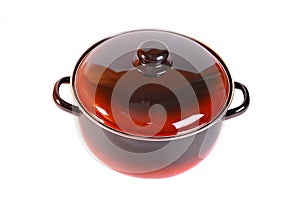 Enamel saucepan