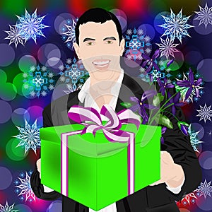 The enamoured elegant man