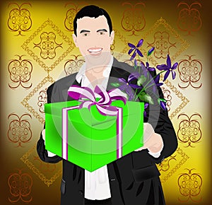 The enamoured elegant man