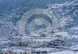 Encamp as seem from Sant Roma de les Bons, Andorra