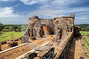 Encarnacion and jesuit ruins in Paraguay photo