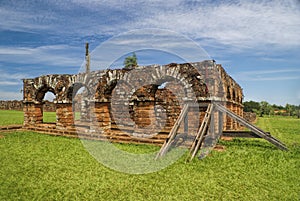 Encarnacion and jesuit ruins in Paraguay photo