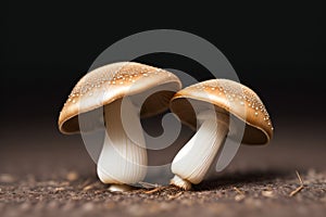 Enchant the beauty of mushrooms at close range photo