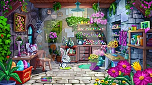 The Enchanted Easter Bunny Garden