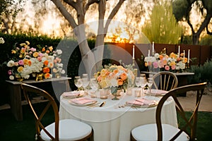 Enchanted Evening: Intimate Backyard Wedding Beneath Nature\'s Canopy