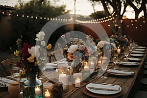 Enchanted Evening: Intimate Backyard Wedding Beneath Nature\'s Canopy