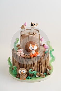 Enchanted forest cake