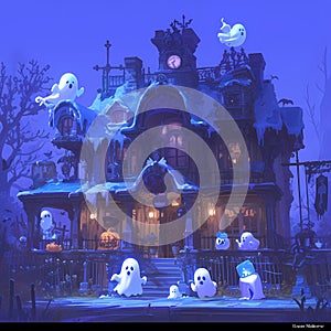 Enchanted Haunted House Halloween Fantasy