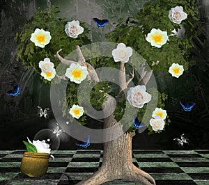 Enchanted nature series - tree of the roses