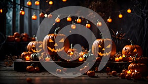 Enchanted Night Sky: Pumpkin Soiree with Spider, Bat, Candy, and Light Dance.