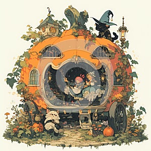 Enchanted Pumpkin Carriage