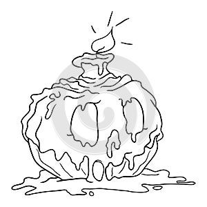 Enchanted Pumpkin: A Fantasy Melted Candle Coloring Adventure