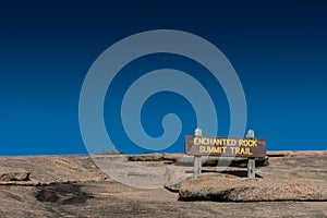 Enchanted Rock Summit Sign