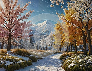 Enchanted Seasons: A Kaleidoscope of Nature& x27;s Magic