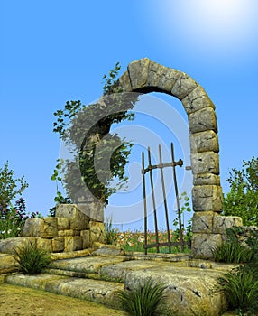 Enchanted Secret Garden Gate Arch