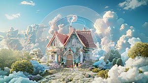 Enchanted Storybook Cottage in Cloudy Heaven