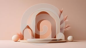 Vision of a Minimalist Mockup Stage Design photo