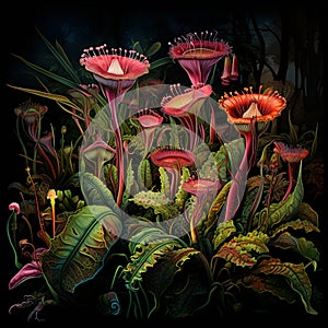 Enchanting Carnivorous Plant Garden