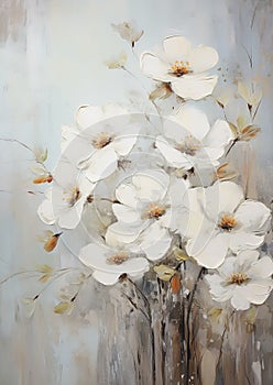Enchanting Elegance: A Princess\'s Dreamy Vase of White Magnolias