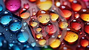 Enchanting Ephemeral Beauty: Whimsical Canvas Adorned with Radiant Raindrops - Generated by AI