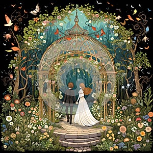 Enchanting Fairytale Wedding in a Whimsical Garden