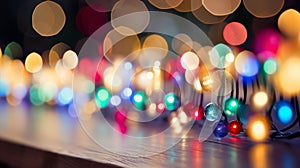 Enchanting Festive Christmas Lights: Vibrant Bokeh Delight