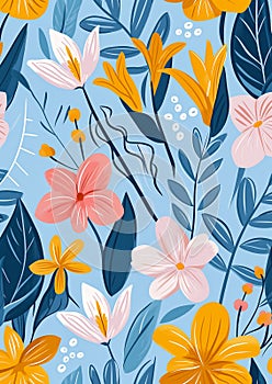 Enchanting Floral Vines: A Vibrant Motion Graphics Design Inspir