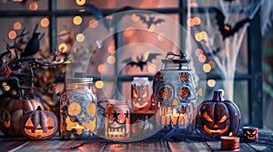Enchanting Halloween Decorations with Festive Autumn Ambiance