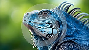 Enchanting Iguana: A Unique Insurance Profile in Vibrant Hues of