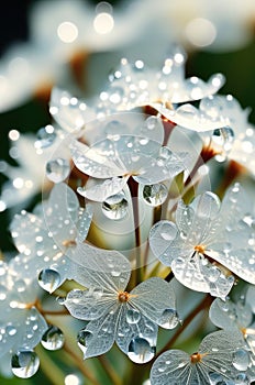 An enchanting macro capture of a dandelion seed head